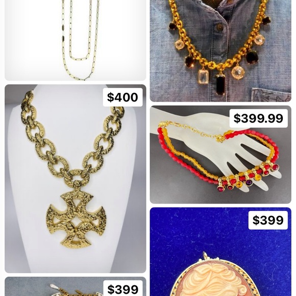 Designers Dream, Vintage Trifari Love Birds with chain fringe, gold tone. - Picture 16 of 16